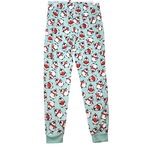 Secret Treasures Lounge Pants Plush Penguin PJ's Drawstring Pajamas S/CH Small - Picture 2 of 7